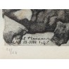 Gravure "Aire de Grands-ducs" signée HAINARD