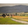 Tableau "Campagne genevoise" signé Chr ZWAHLEN