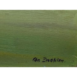 Tableau "Campagne genevoise" signé Chr ZWAHLEN
