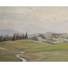 Tableau "Campagne genevoise" signé Chr ZWAHLEN