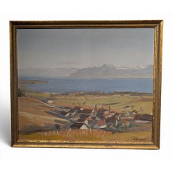 Tableau "Gilly" signé Chr ZWAHLEN