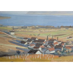 Tableau "Gilly" signé Chr ZWAHLEN
