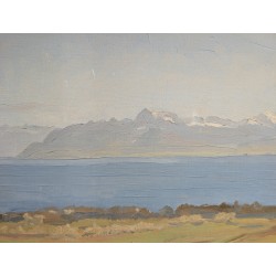 Tableau "Gilly" signé Chr ZWAHLEN