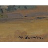Tableau "Gilly" signé Chr ZWAHLEN