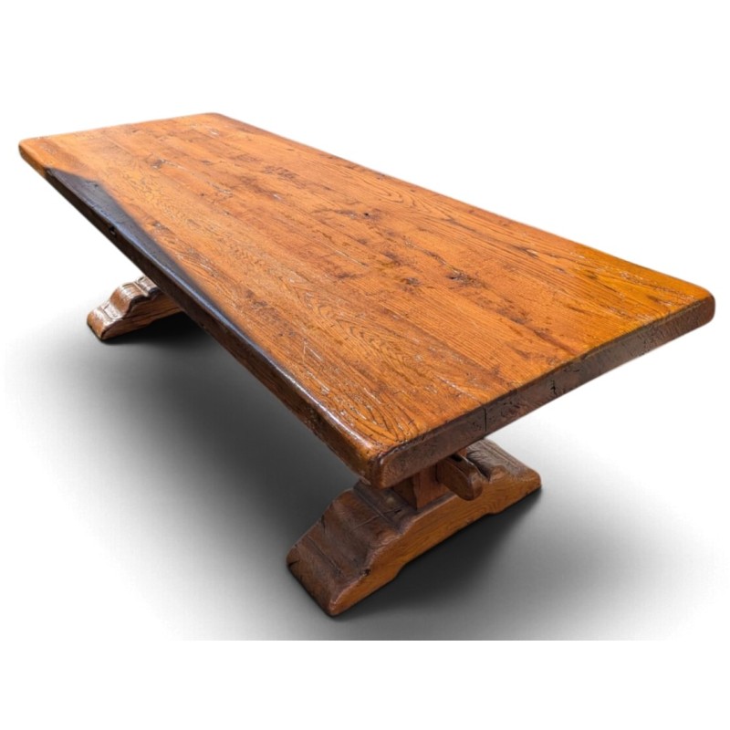 Grande table de monastère en chêne
