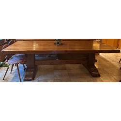 Grande table de monastère en chêne