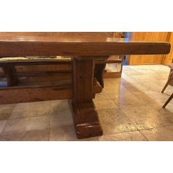 Grande table de monastère en chêne