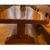 Grande table de monastère en chêne