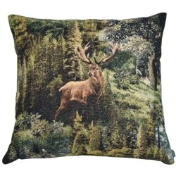 Coussin "Cerf dans la fôret"