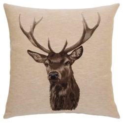 Coussin Cerf, beige