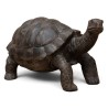 Grande tortue en bois sculpté