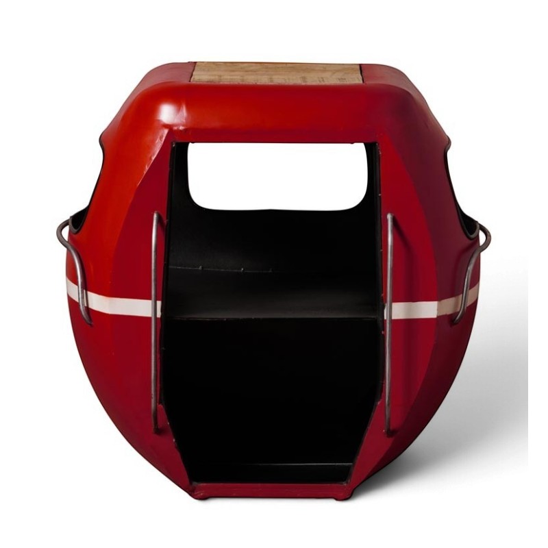 Chevet téléphérique rouge