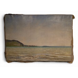 Tableau "Bord de mer" signé JEANNERET