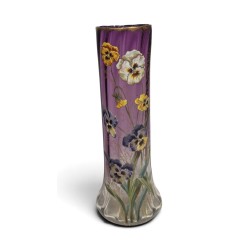 Vase LEGRAS en verre émaillé