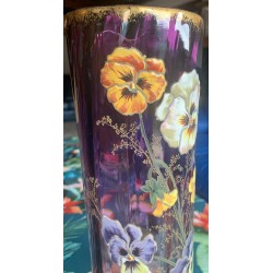 Vase LEGRAS en verre émaillé