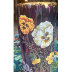 Vase LEGRAS en verre émaillé