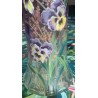 Vase LEGRAS en verre émaillé