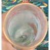 Vase en opaline décor peint de fleurs