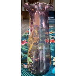 Paire de vase LEGRAS en verre émaillé