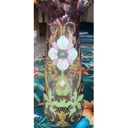 Paire de vase LEGRAS en verre émaillé