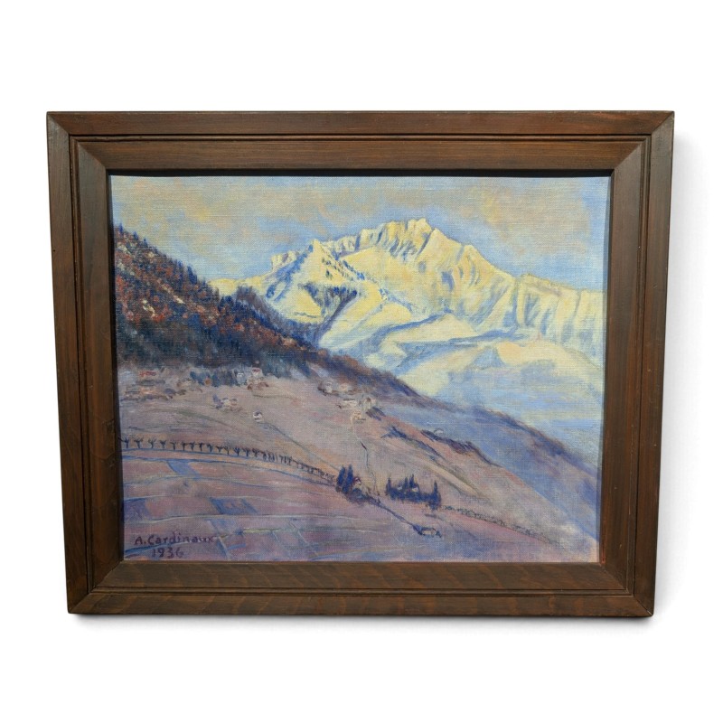 Tableau "Paysage" signé A. CARDINAUX 1936