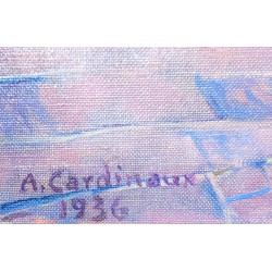 Tableau "Paysage" signé A. CARDINAUX 1936