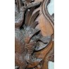 Panoplie Cerf en noyer sculpté