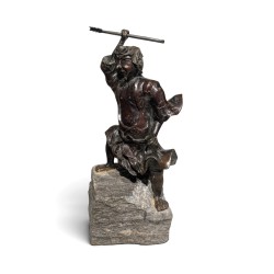 Bronze japonais "Pêcheur"