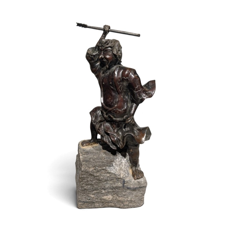 Bronze japonais "Pêcheur"