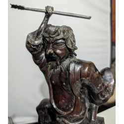 Bronze japonais "Pêcheur"