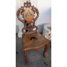 Ensemble de Brienz sculpté et marqueté "Cerf"