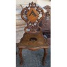 Ensemble de Brienz sculpté et marqueté "Cerf"