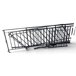 Barrière en fer forgé noir