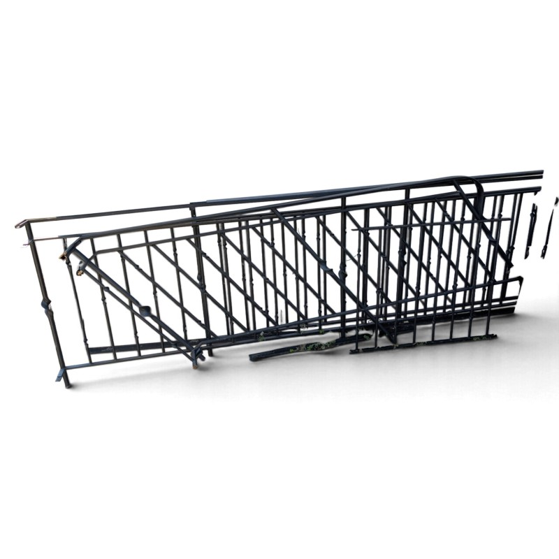 Barrière en fer forgé noir