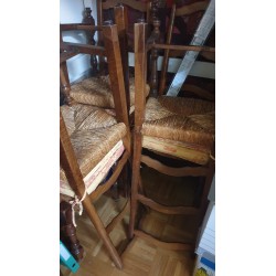 Suite de 6 chaises Louis XIII