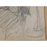  Dessin "Femme au pressoir" signé O. VAUTIER sur  Moinat SA  - Antiquités décoration