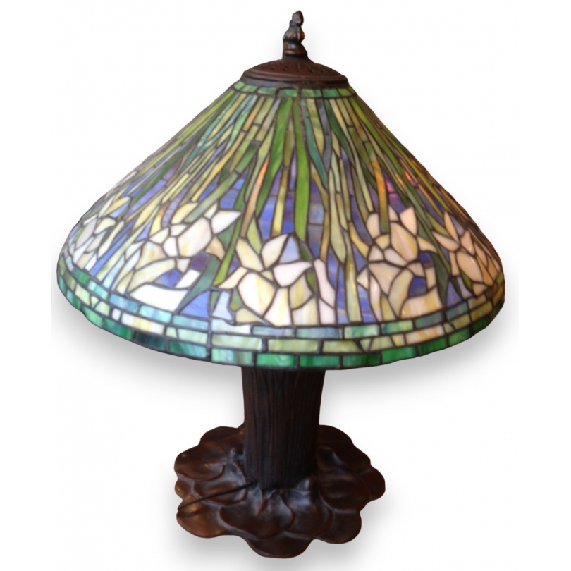  Lampe style Tiffany "Lily" sur  Moinat SA  - Antiquités décoration