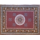 Tapis Aubusson fond rouge, dessin 25-B