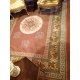 Tapis Aubusson fond rouge, dessin 25-B