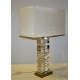 Lampe "Moderne" en cristal et laiton