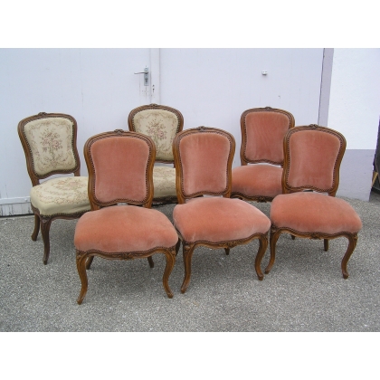 Set of 6 Louis XV chairs from  Moinat SA  - Antiques and home décor