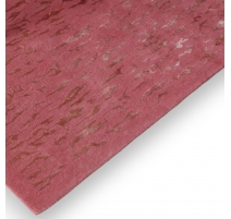 Tapis en laine et coton "Storm" coloris corail