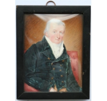 Miniature on ivory portrait of a man