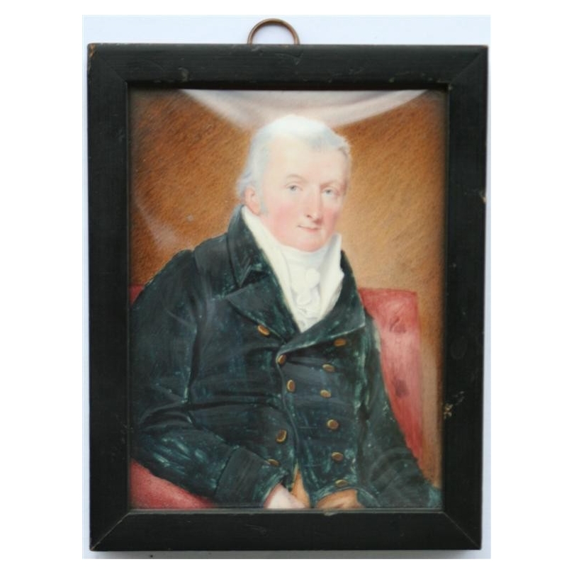 Miniature on ivory portrait of a man