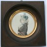 Miniature portrait \"jeune dame\"