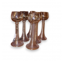 Set de 6 verres de Murano en verre