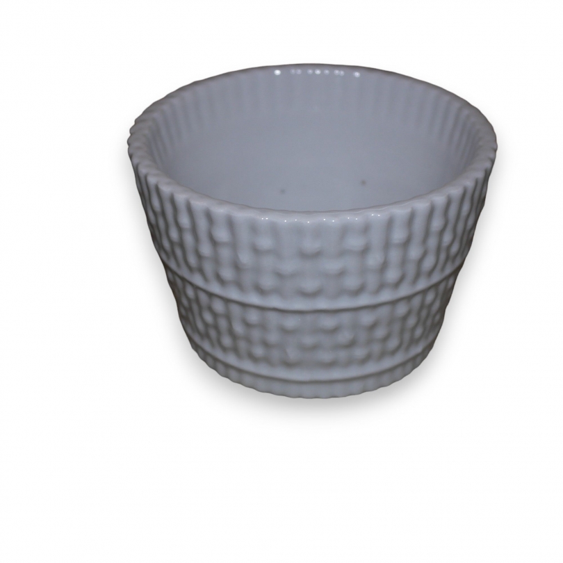 "Bamboo" plant pot in white porcelain at  Moinat SA  - Antiques and home décor