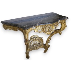 Louis XV console table. Grey marble top. From  Moinat SA  - Antiques and home décor