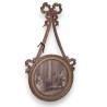 Paire de cadres ronds Louis XVI en bois sur Moinat SA  - Antiquités décoration 