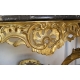 Louis XV consol table, gilt oa